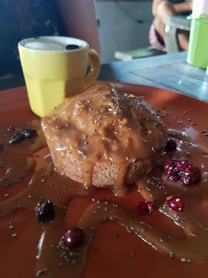 Sticky Date and Toffee Pudding at Pure Vegan Heaven in Koh Phangan