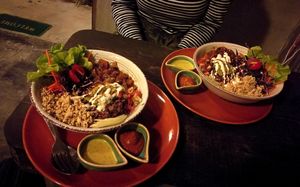 Mexican vegan bowl.  at Pure Vegan Heaven in Koh Phangan