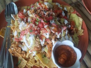 Nachos at Pure Vegan Heaven in Koh Phangan