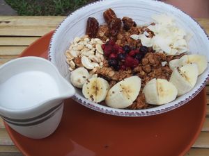 Morning bowl  at Pure Vegan Heaven in Koh Phangan