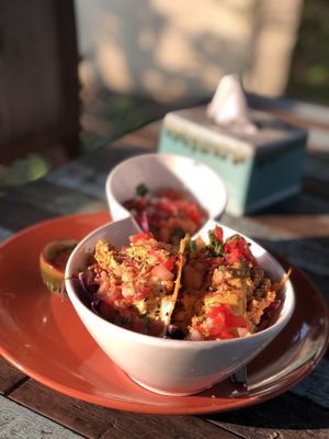 Tacos were soooo goood!! at Pure Vegan Heaven in Koh Phangan