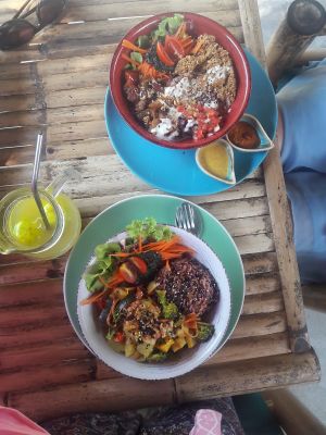 Mexican Bowl and Thai Bowl at Pure Vegan Heaven in Koh Phangan