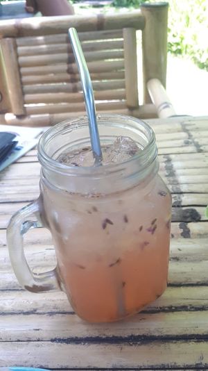 Lavendel ice-tea at Pure Vegan Heaven in Koh Phangan