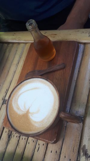 Caramel coffee at Pure Vegan Heaven in Koh Phangan