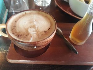 Mocha coffee at Pure Vegan Heaven in Koh Phangan