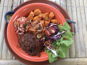 BBQ Jackfruit Pokè Bowl  at Pure Vegan Heaven in Koh Phangan