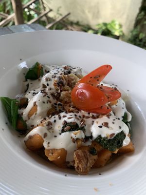 Sweet potato gnocchi  at Pure Vegan Heaven in Koh Phangan