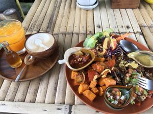 This was all UNDER 200B! at Pure Vegan Heaven in Koh Phangan