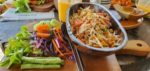 Papaya salad at Pure Vegan Heaven in Koh Phangan