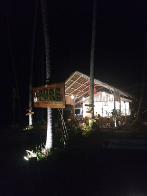 The restaurant at Pure Vegan Heaven in Koh Phangan