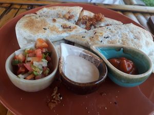 Quesadilla at Pure Vegan Heaven in Koh Phangan