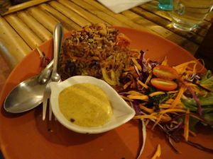 Fried rice at Pure Vegan Heaven in Koh Phangan