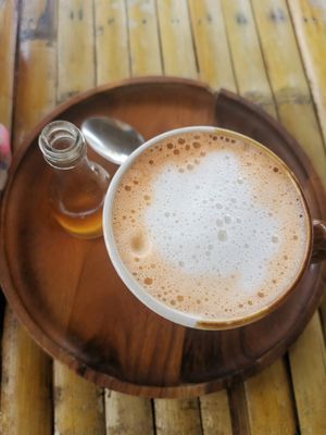 Chai latte at Pure Vegan Heaven in Koh Phangan