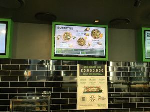 wall menu 1 at Zambrero in Nundah