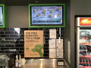 wall menu 3 at Zambrero in Nundah