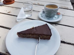 Schokolade Maroni Cake at Veganistro in Miesbach