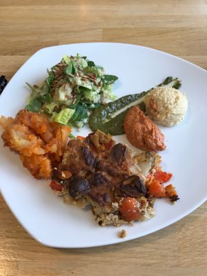 Main of the day- veggie bake at Pure in Luxembourg City