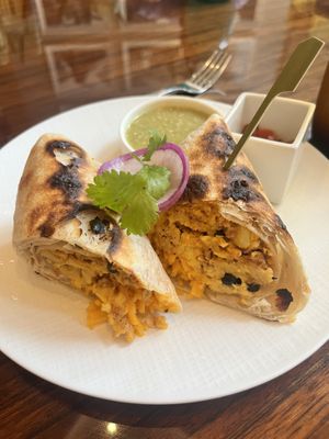 Vegan breakfast burrito   at Waldorf Astoria - The Zen Kitchen in Las Vegas