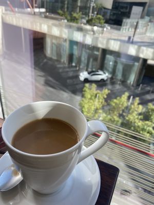 Coffee with oat milk  at Waldorf Astoria - The Zen Kitchen in Las Vegas