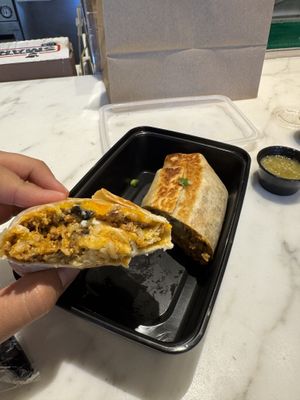Vegan breakfast burrito   at Waldorf Astoria - The Zen Kitchen in Las Vegas