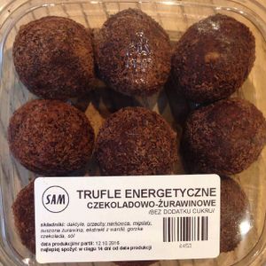 Vegan power balls at SAM - City in Warsaw