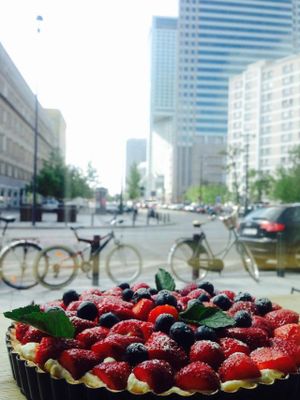 Outside view at SAM - City in Warsaw