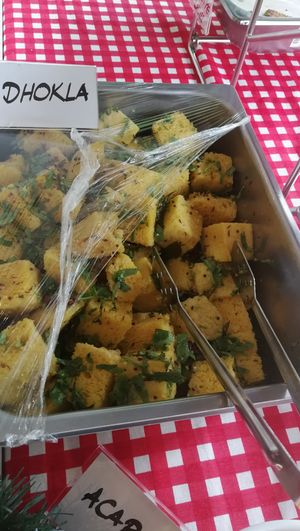 dhokla at Barat Vegeliciously Mediterranean in Kuala Lumpur