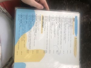 Menu 2  at El Manatí in Bacalar