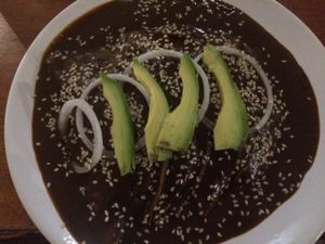 tacos with maca sauce at El Manatí in Bacalar