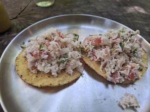 Coconut cerviche at El Manatí in Bacalar