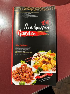 Menu  at Szechuwan Garden in Montclair