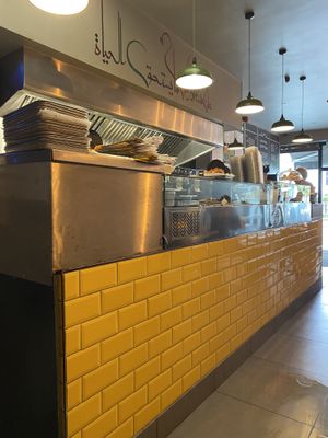 Counter   at Umi Falafel in Rathmines