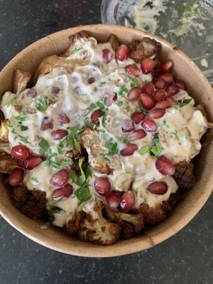 Cauliflower fritters - amazingg  at Umi Falafel in Rathmines