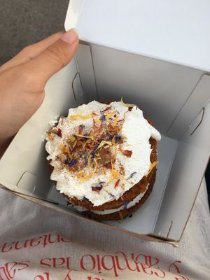 Carrot cake at Chök in Barcelona