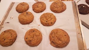 Vegan carrot cake Nutella cookies at Chök in Barcelona