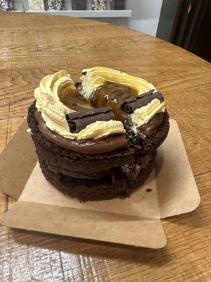 Passionfruit chocolate cake  at Chök in Barcelona