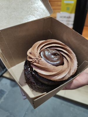Cupcake de chocolate at Chök in Barcelona