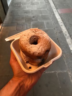 Cronuts filled with chocolate. 2,50€ at Chök in Barcelona