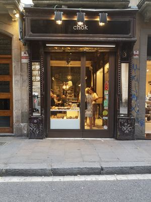 Door at Chök in Barcelona