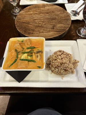Panama Curry with Tofu  at Bangkok Happy Bowl in Breckenridge