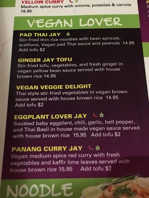 Menu April ‘18 at Bangkok Happy Bowl in Breckenridge