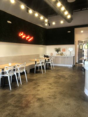 Interior at Vibe Organic Kitchen & Juice in Newport Beach