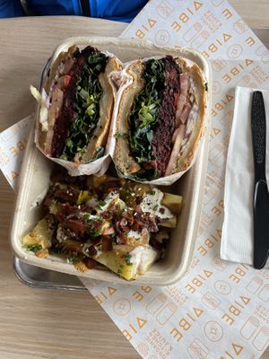 Burger  at Vibe Organic Kitchen & Juice in Newport Beach