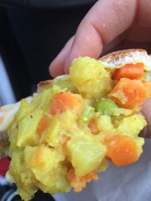 Vegan mixed veggie pocket is my favourite   at Cedar Bakery in Preston