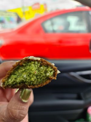 Fresh Falafel at Half Moon Cafe in Coburg