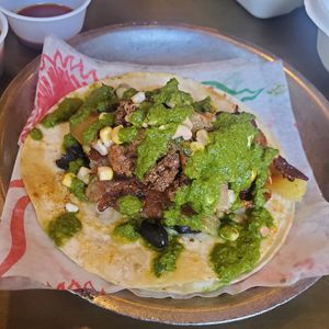 Seasonal vegan taco at Righteous Cuisine in Grand Haven