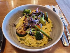 Veggie Risotto with corn creme at Inspiracion 9 in Tijuana