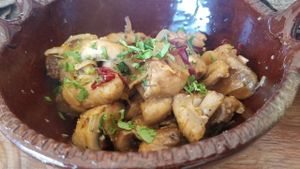 Mushrooms with Garlic Wine Sauce at Inspiracion 9 in Tijuana