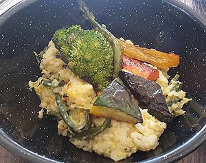 Chile poblano risotto at Inspiracion 9 in Tijuana