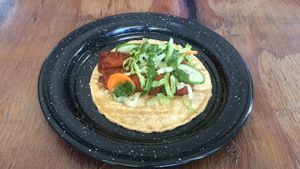 Tafu.... Taco de Tofu Frito at Inspiracion 9 in Tijuana